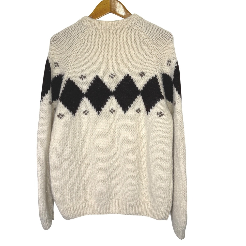 Vintage‎ J. Crew Oarsman Chunky Wool Sweater Mens Medium Crewneck - Picture 2 of 9